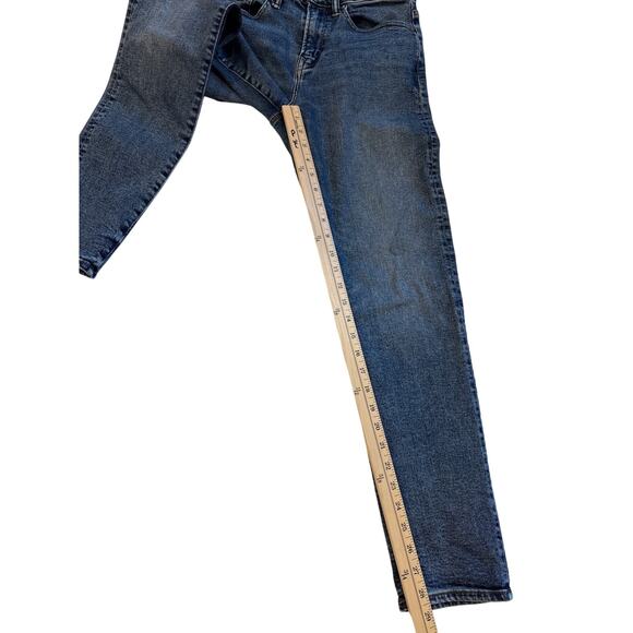 American Eagle Dad Jeans Mens Size 28x32 Blue Slim Tapered Leg Stretch 90s - Picture 11 of 12